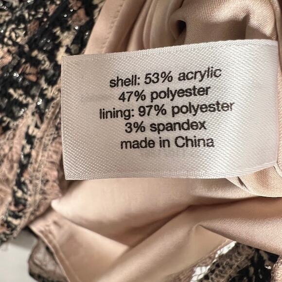 Isabel Toledo x Lane Bryant Tweed Boucle Lace Dress 20 Formal Ruffle Skirt - Picture 9 of 9